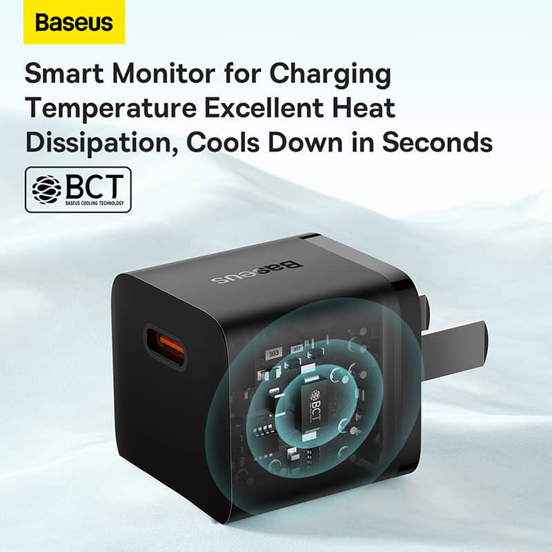Củ Sạc Baseus GaN5 Fast Charger 1C 20W CN (Mini) Black 2
