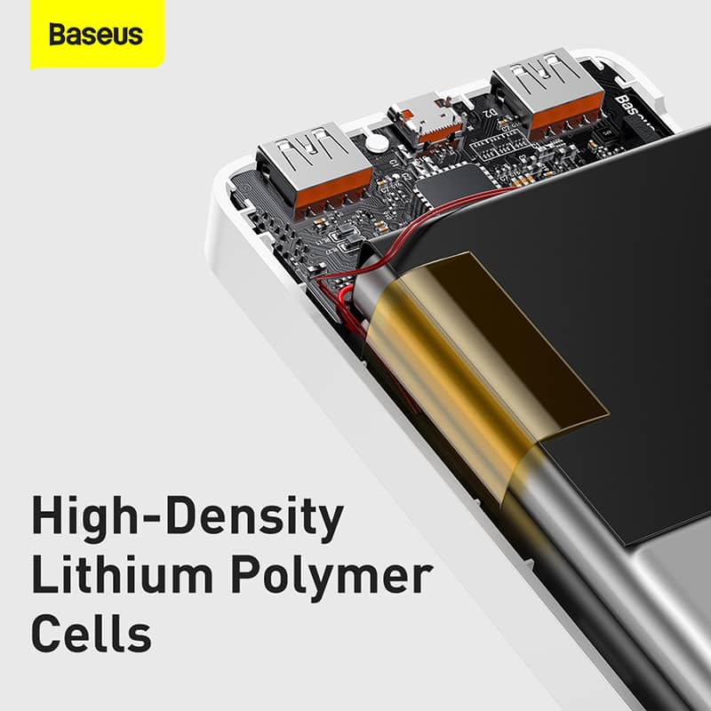 Pin Sạc dự phòng Baseus Bipow Digital Display Power bank 10000mAh 20W White 5