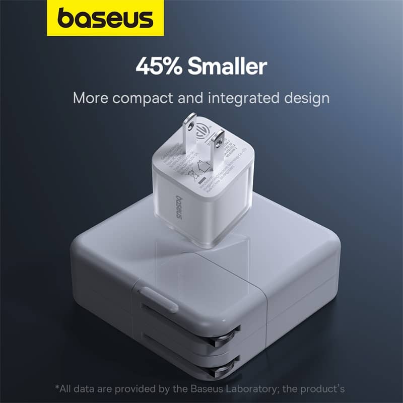 Củ Sạc nhanh Baseus GaN5S 1C 30W US - Màu trắng 4