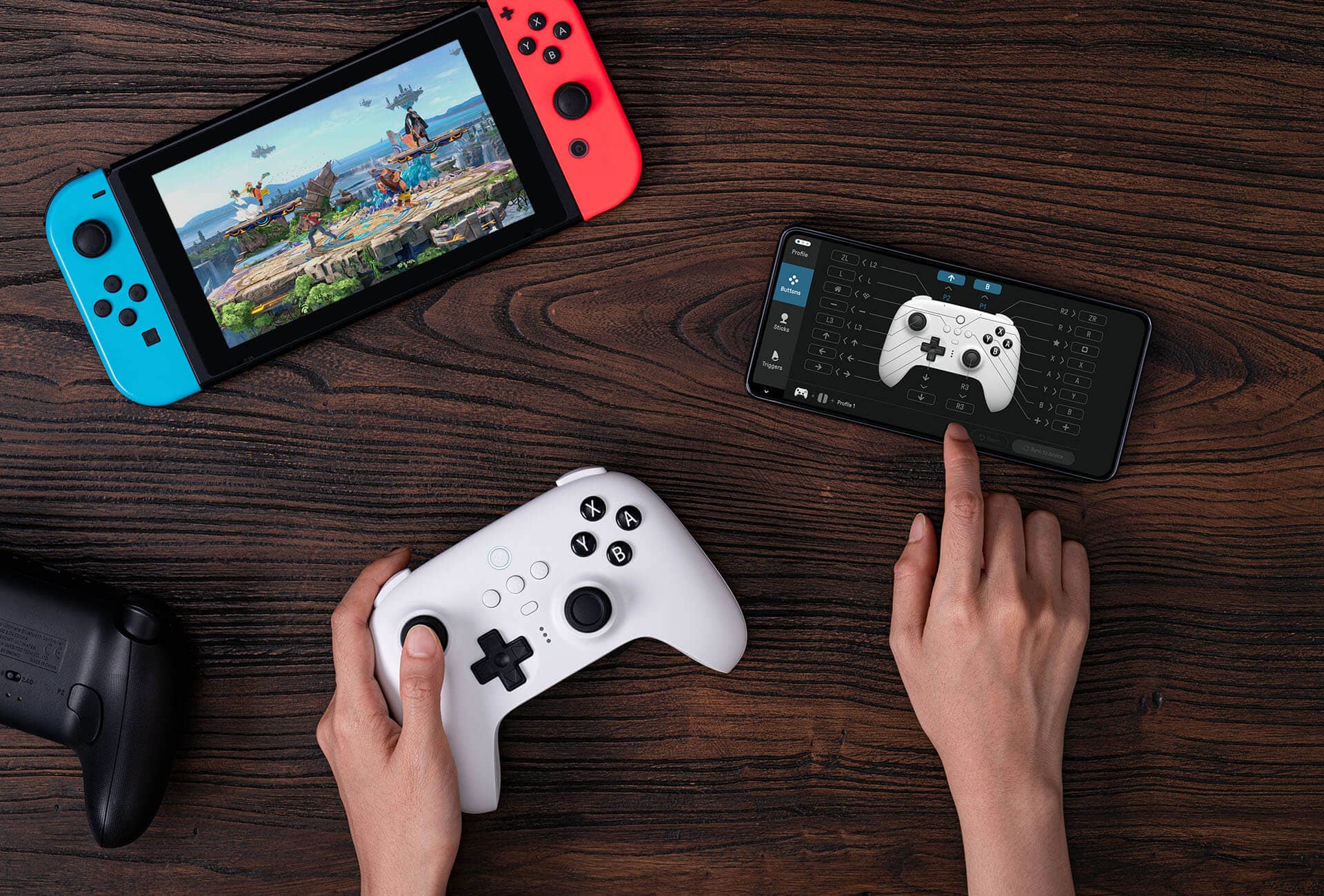Tay cầm chơi game 8BitDo Ultimate Bluetooth Controller kèm Dock Sạc Màu Đen 7