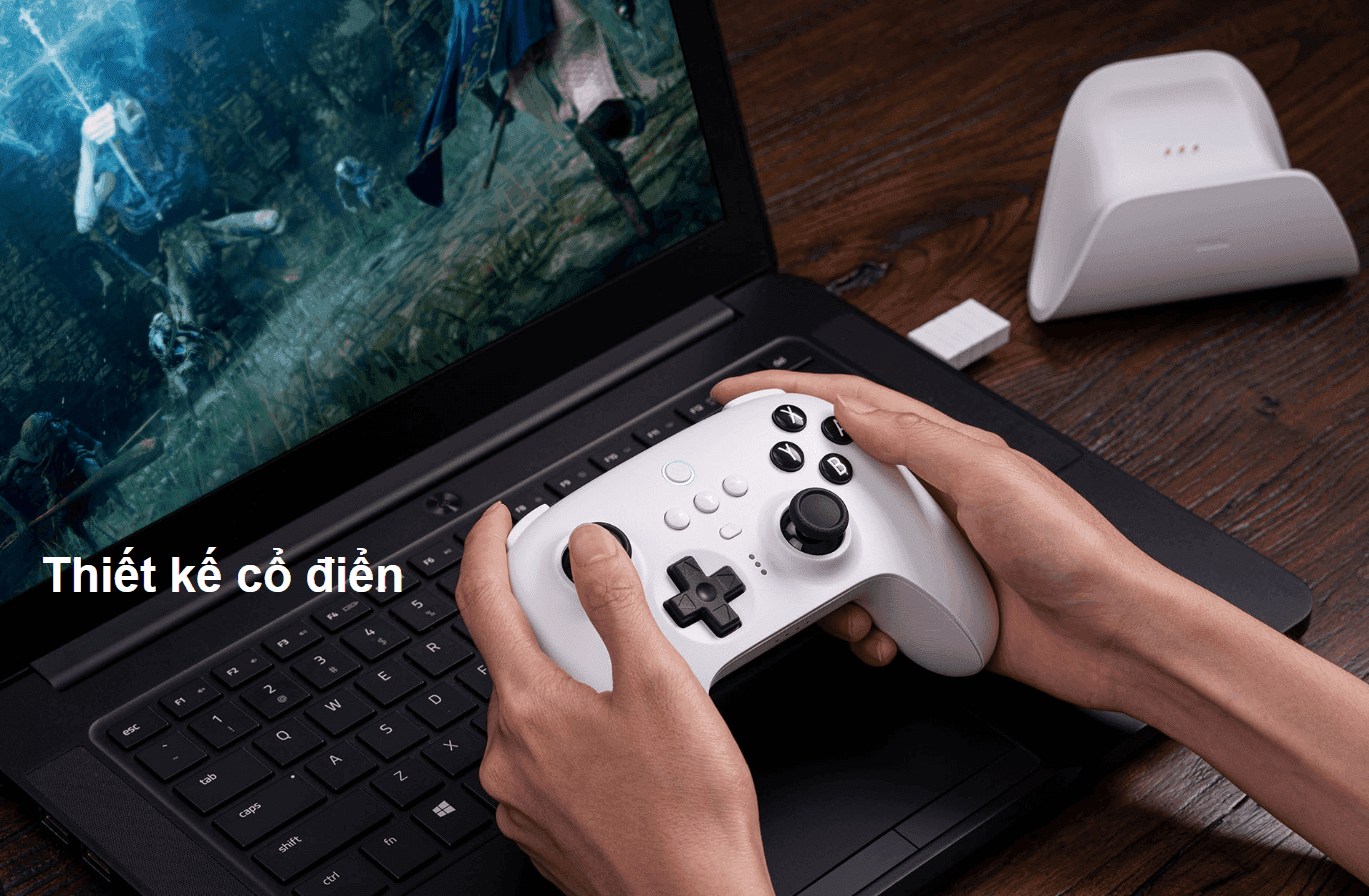 Tay cầm chơi game 8BitDo Ultimate Bluetooth Controller kèm Dock Sạc Màu Đen 2