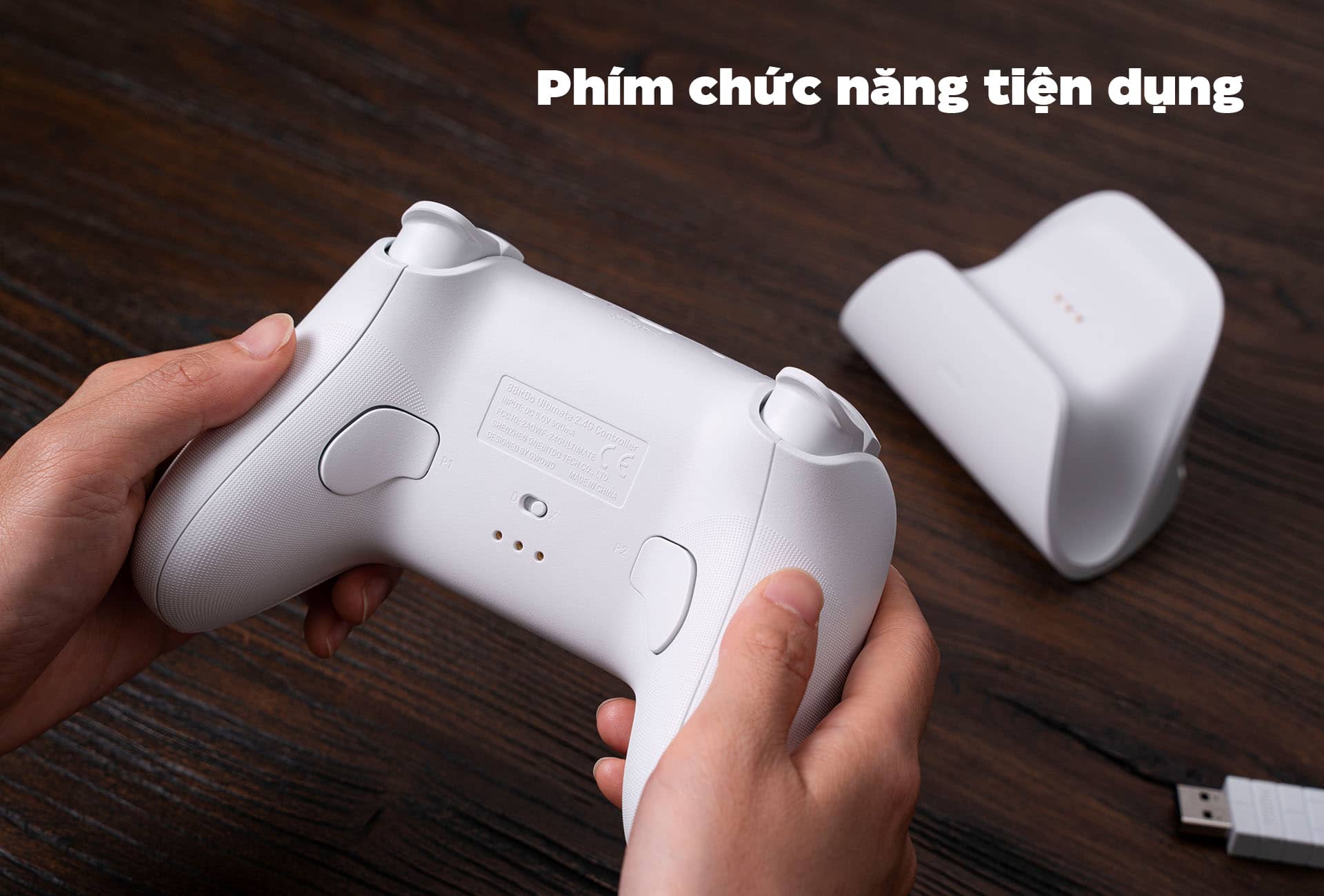 Tay cầm chơi game 8BitDo Ultimate Bluetooth Controller kèm Dock Sạc Màu Hồng 5