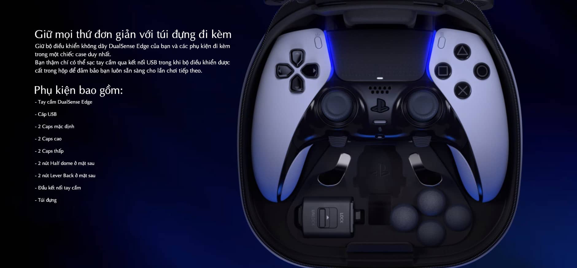 Tay cầm chơi Game Sony PS5 DualSense Edge