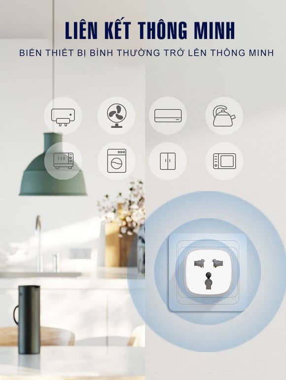 Ổ cắm điện thông minh LDNIO SCW1050 - 01 chấu - Chuẩn chân cắm EU