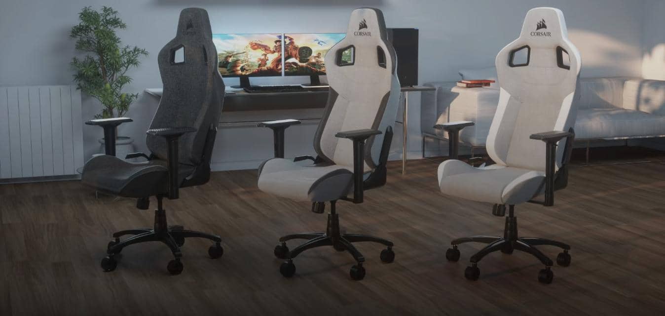 Ghế game Corsair T3 RUSH Gray-White ảnh 1