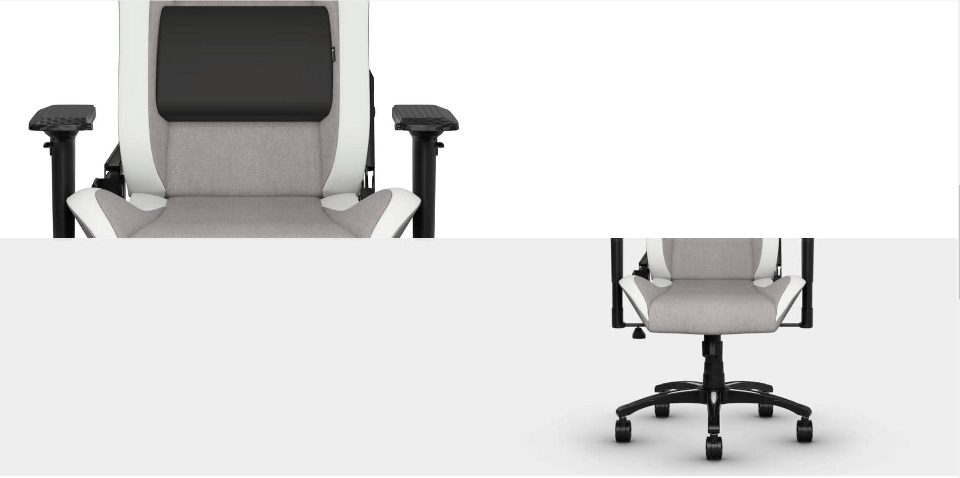 Ghế game Corsair T3 RUSH Gray-White ảnh 4