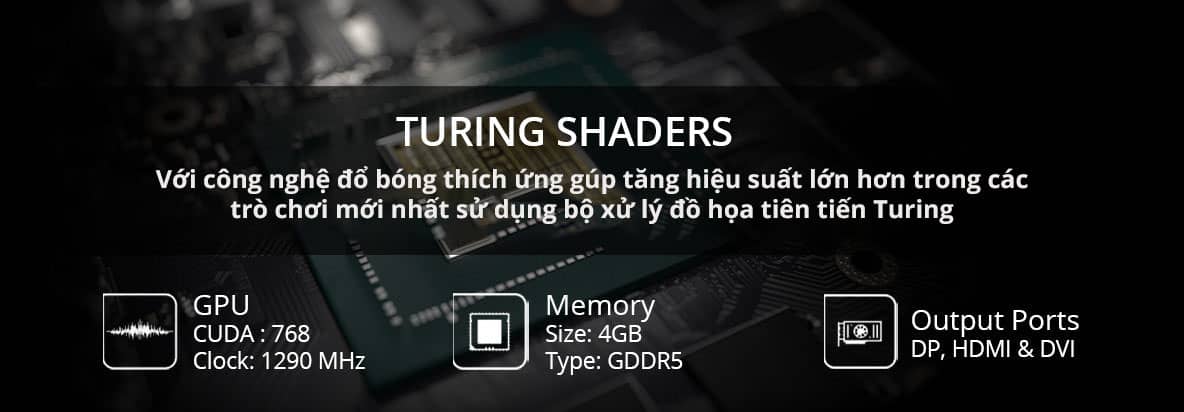 Card màn hình Colorful GTX 1050Ti 4G-V