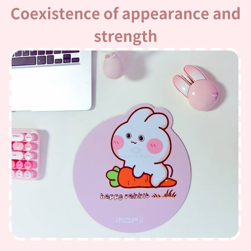 Bàn di chuột MOFFI M6 tròn (Blue/Pink/Yellow/Milk tea/green dày 2mm) 3