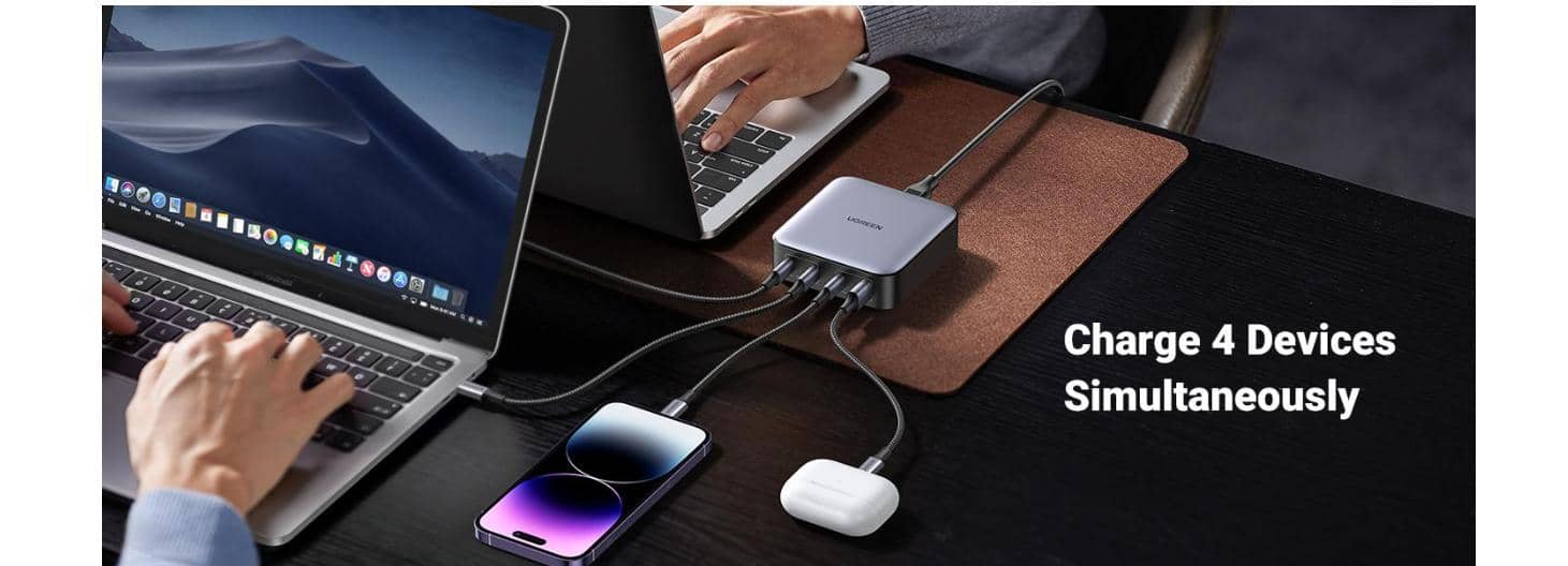 Củ sạc nhanh đa cổng GaN Nexode 100W Ugreen 90736