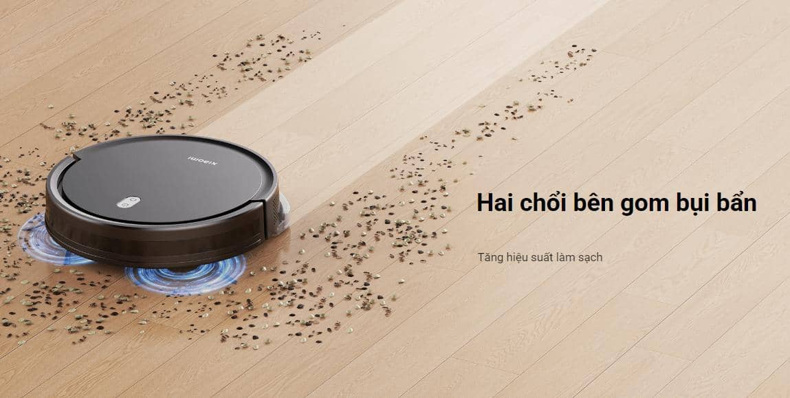 Robot hút bụi lau nhà Xiaomi Vacuum E5 White ảnh 11