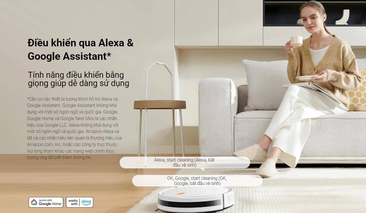 Robot hút bụi lau nhà Xiaomi Vacuum E5 White ảnh 21