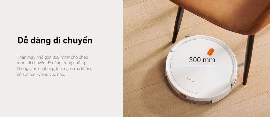 Robot hút bụi lau nhà Xiaomi Vacuum E5 White ảnh 5