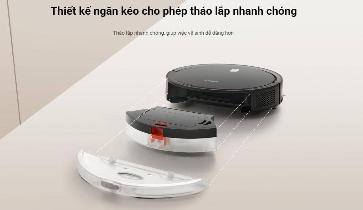 Robot hút bụi lau nhà Xiaomi Vacuum E5 White ảnh 8