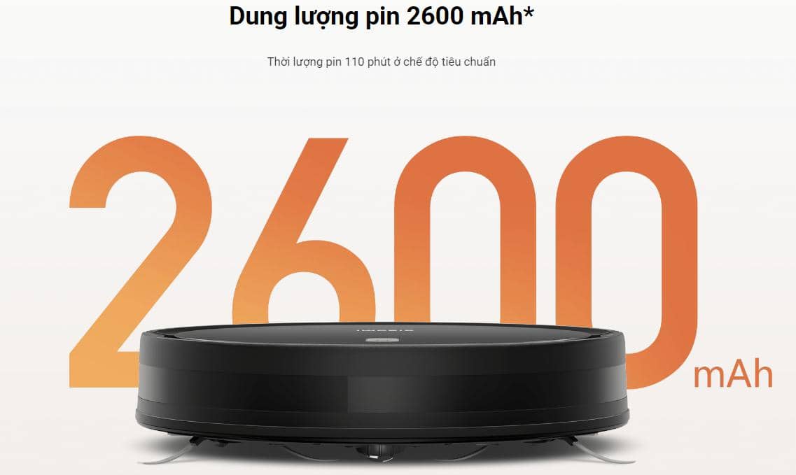 Robot hút bụi lau nhà Xiaomi Vacuum E5 White ảnh 9