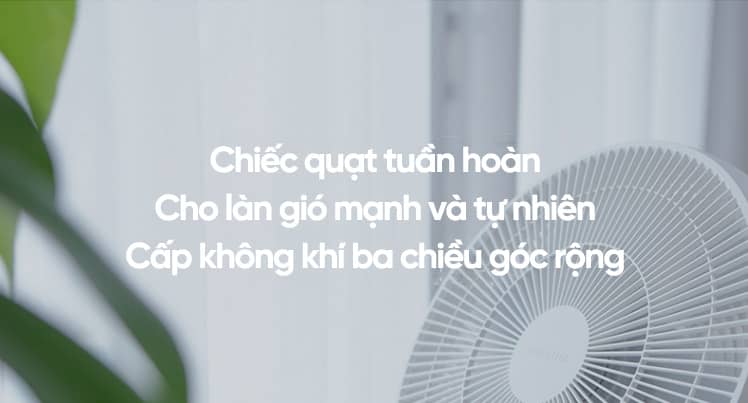 Quạt đứng tích điện tuần hoàn không khí Smartmi DC Inverter - ZLBPKQXHS01ZM - Màu trắng