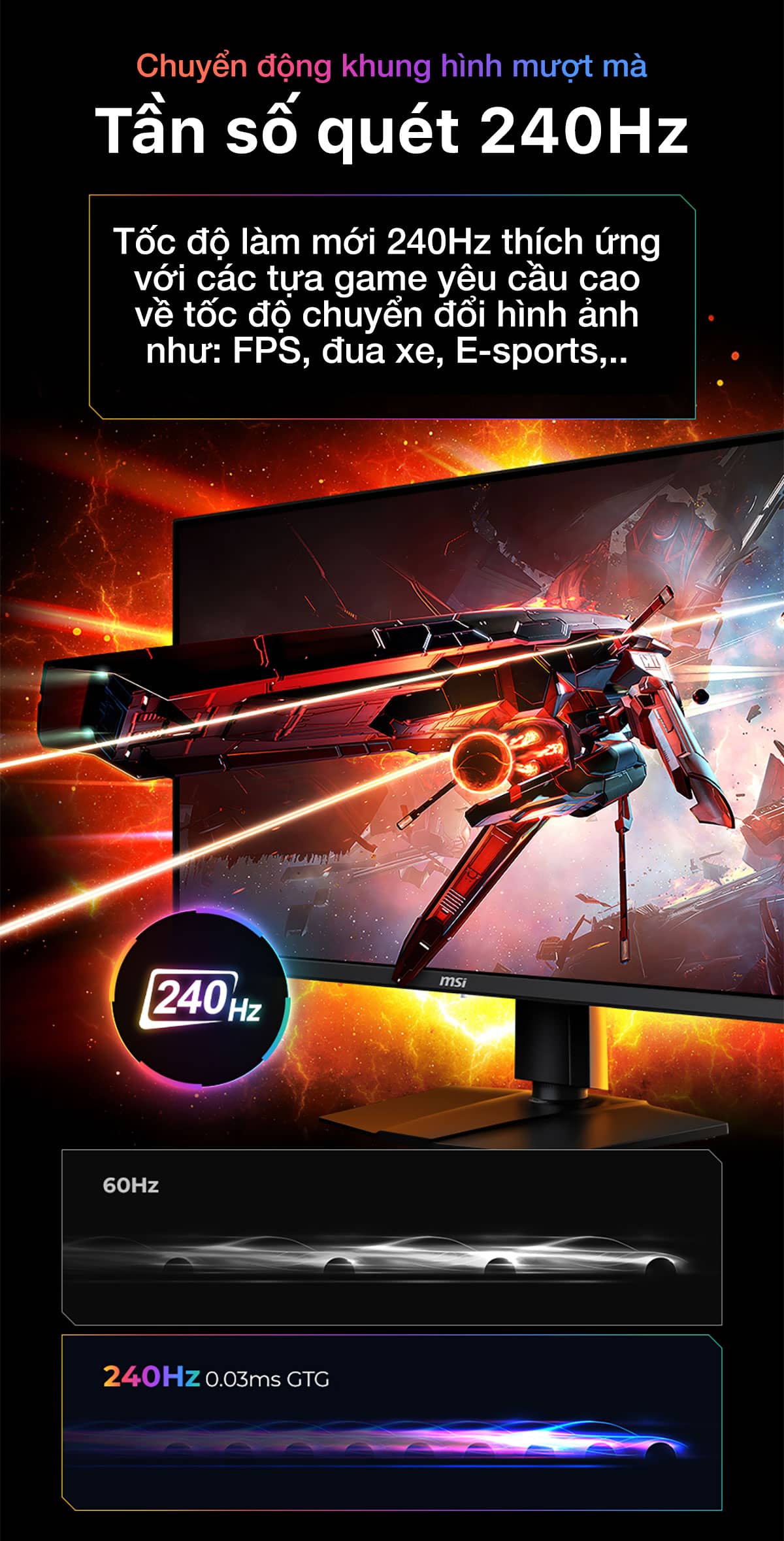 Màn hình gaming MSI MAG 273QP QD-OLED X24