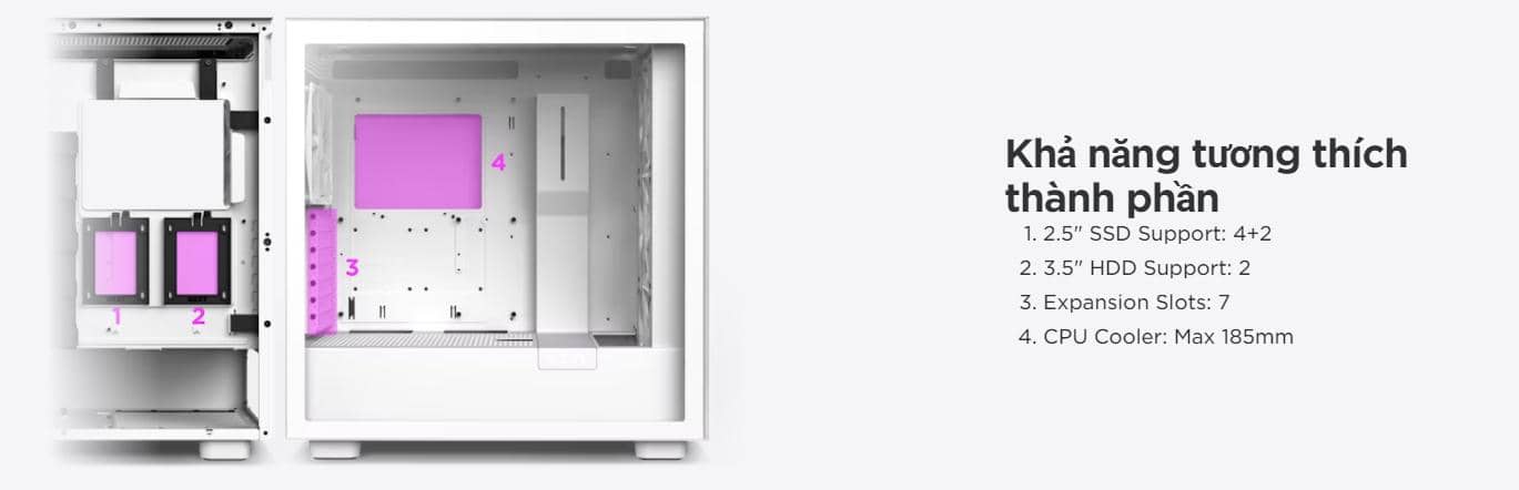 Vỏ máy tính NZXT H7 (2023) Elite Black