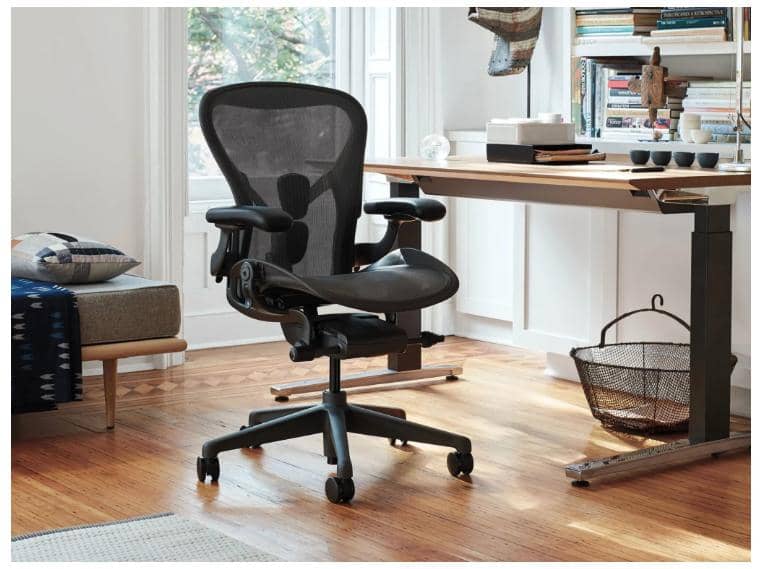 Ghế Công Thái Học Herman Miller Aeron - Chân nhôm, Màu Onyx 2