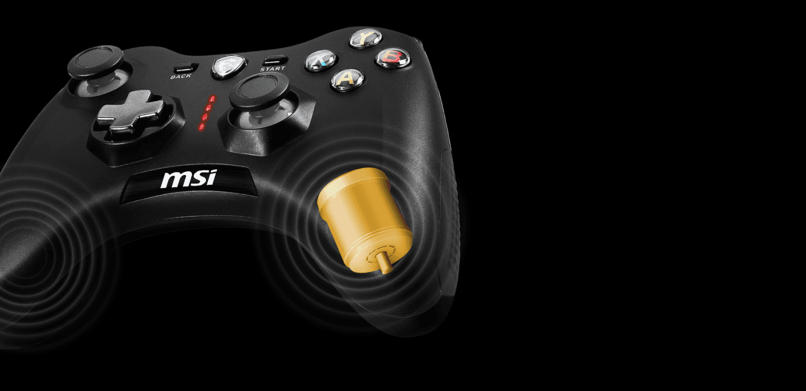 Tay cầm chơi game không dây MSI Force GC30 V2 Màu Đen 6