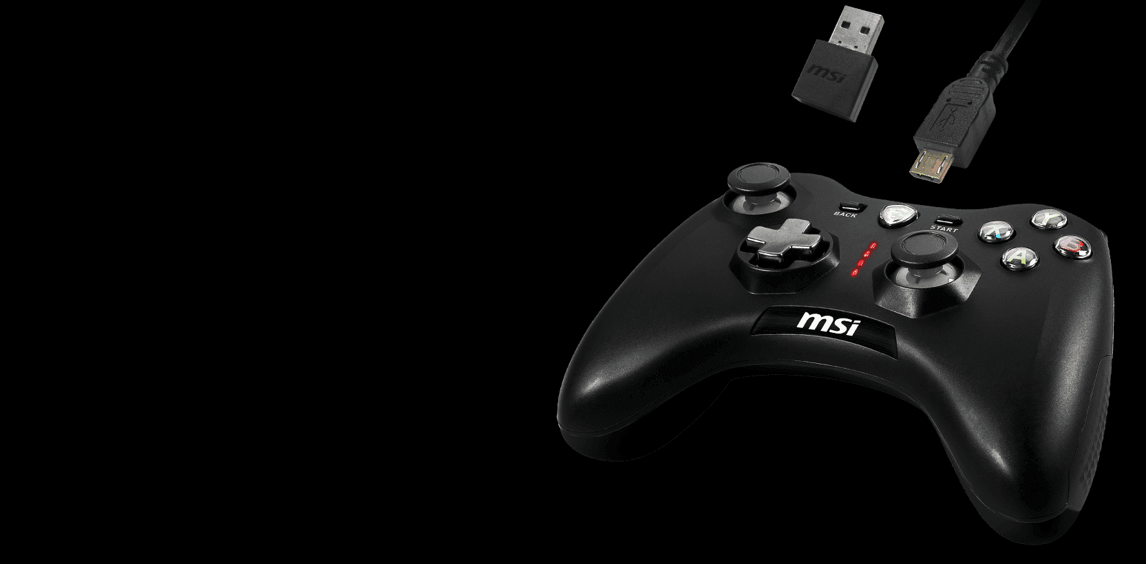 Tay cầm chơi game không dây MSI Force GC30 V2 Màu Đen 7