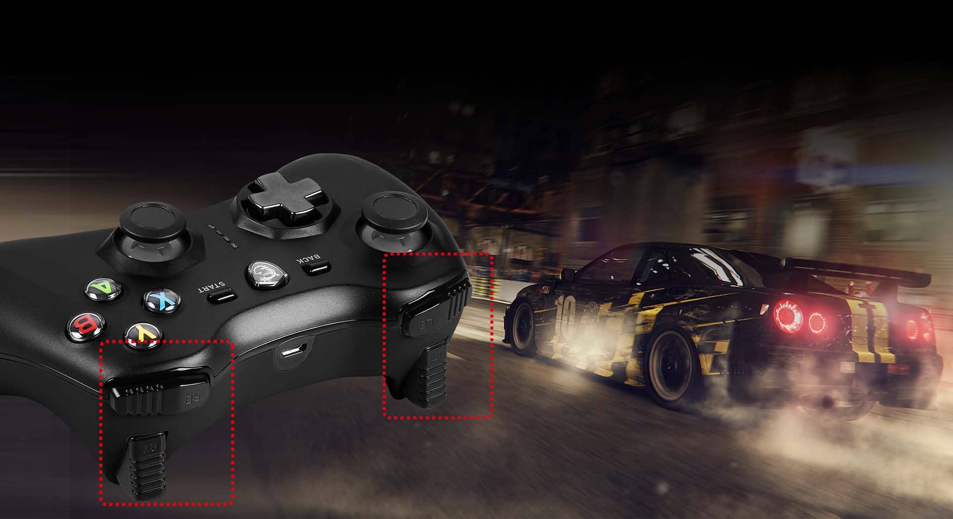 Tay cầm chơi game không dây MSI Force GC30 V2 Màu Đen 3