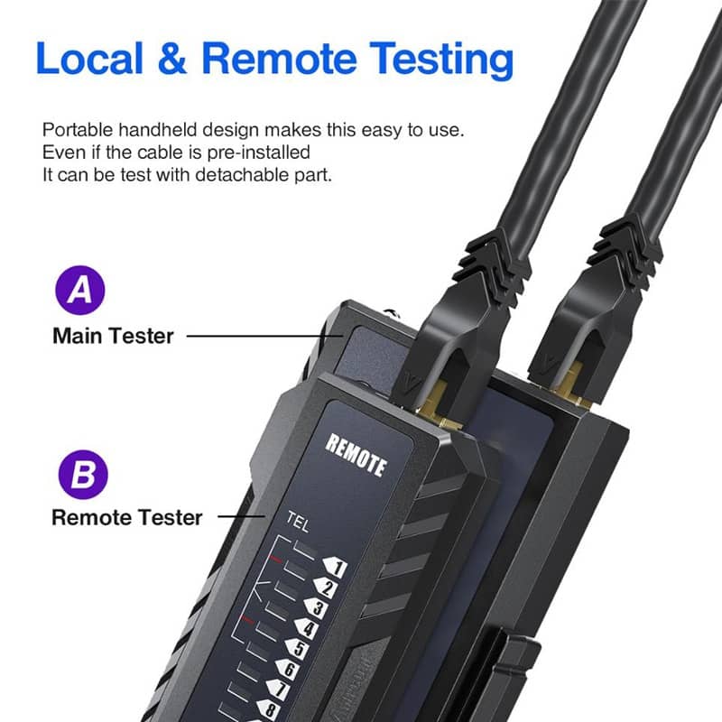 Bộ test mạng AMPCOM (PD USB) Black (Automatic) AMBKZRJ4511 3