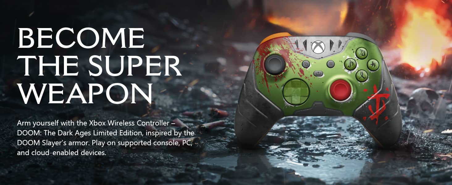 Tay cầm chơi game không dây Xbox Series X Controller - DOOM: The Dark Ages Limited Edition 1