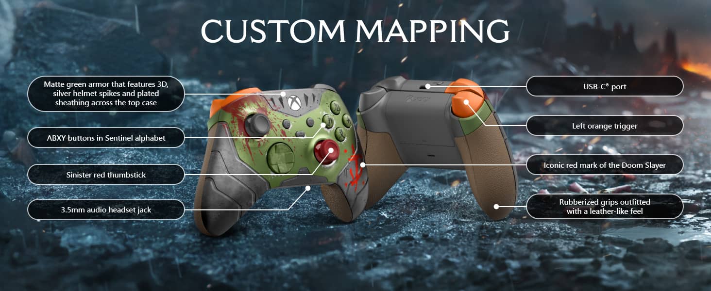 Tay cầm chơi game không dây Xbox Series X Controller - DOOM: The Dark Ages Limited Edition 2