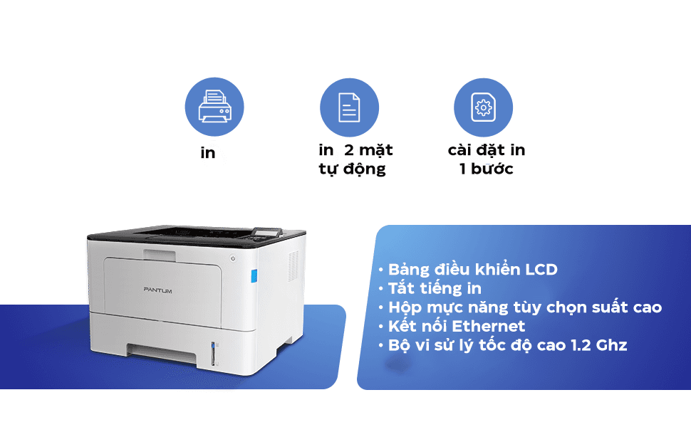 Máy in laser đơn năng Pantum BP5100DN