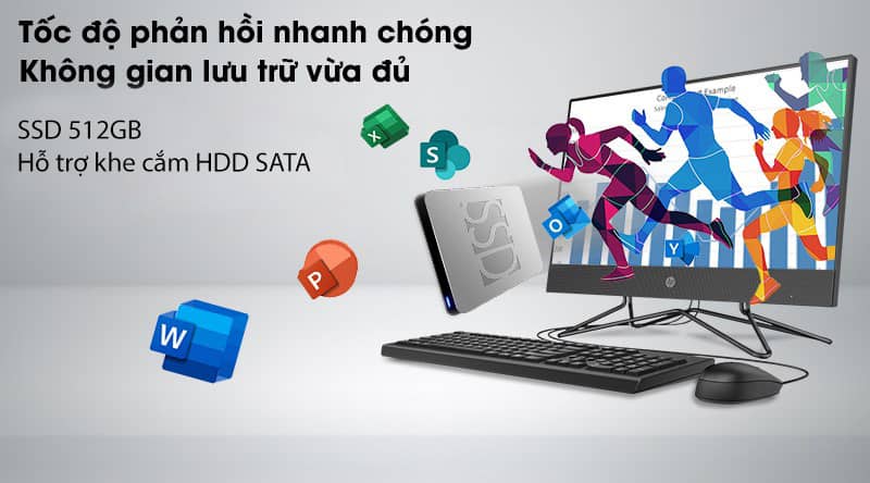 PC HP All in One 200 Pro G4 74S25PA 4