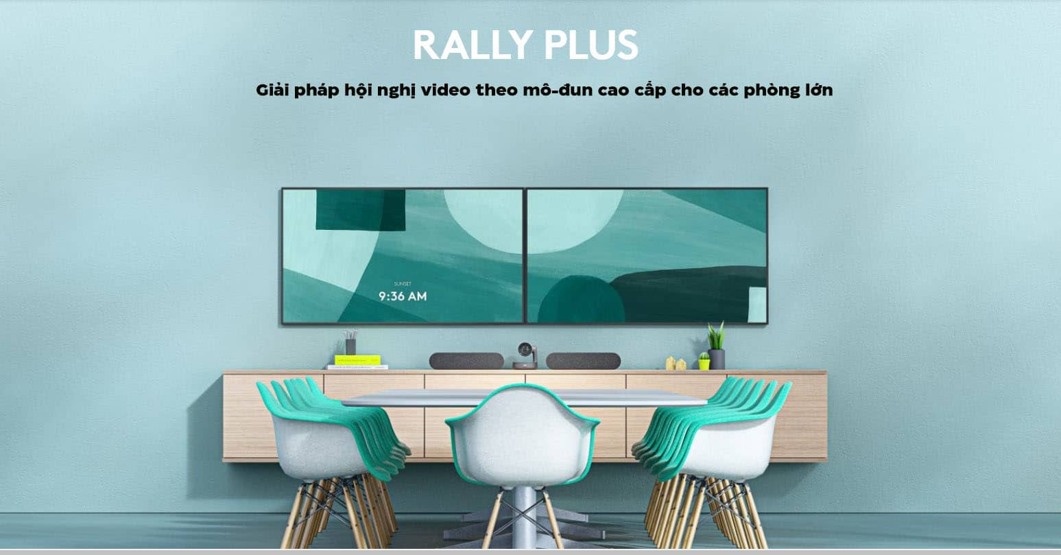 Bộ thiết bị truyền hình hội nghị Logitech Rally Plus