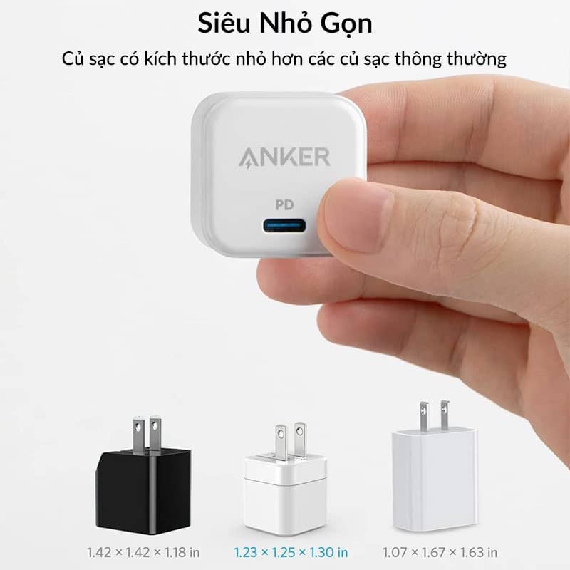 Củ sạc nhanh Anker PowerPort III Cube A2149