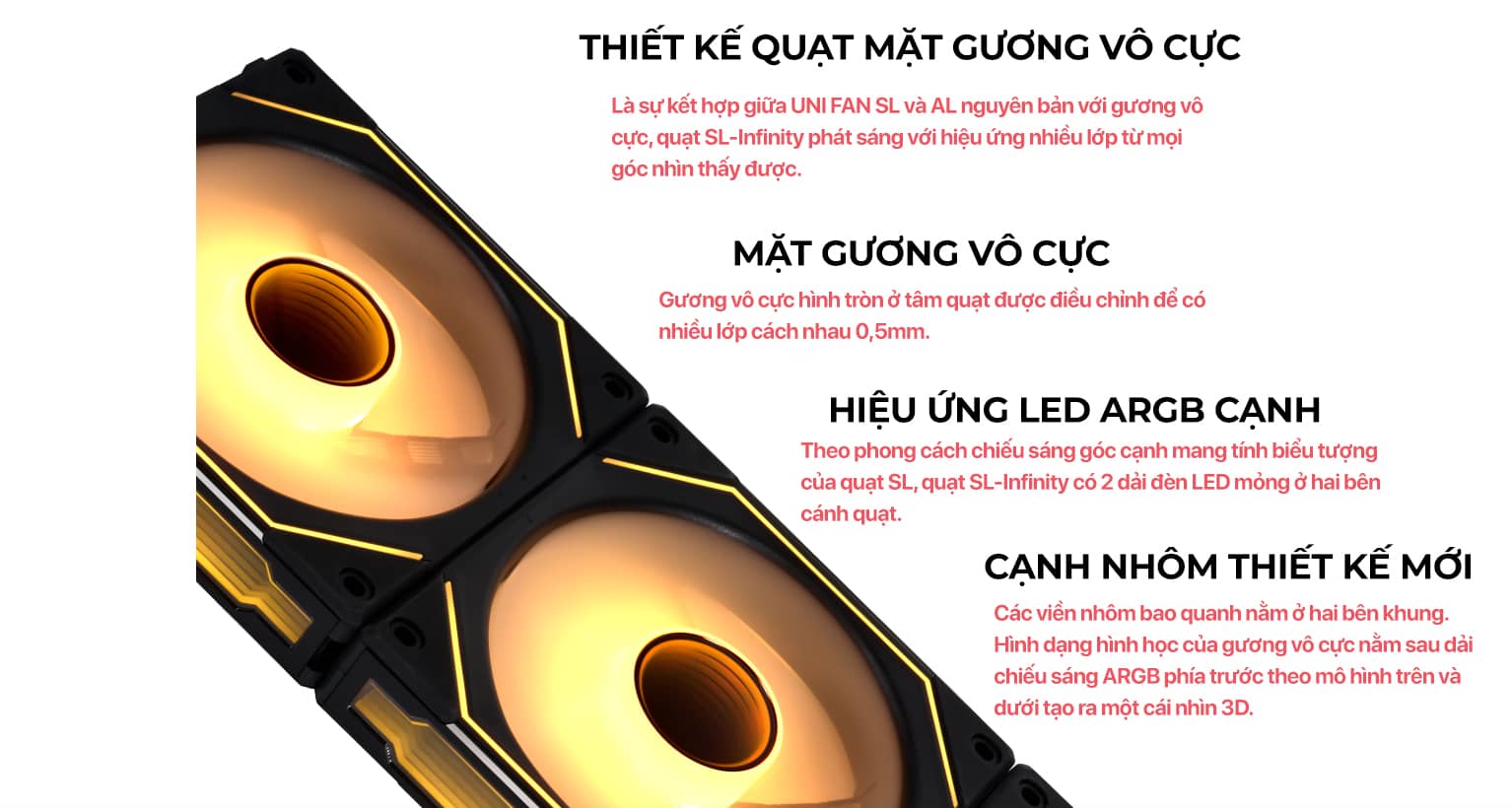 Fan Case LIAN-LI UNI Fan SL INFINITY 120 Triple White