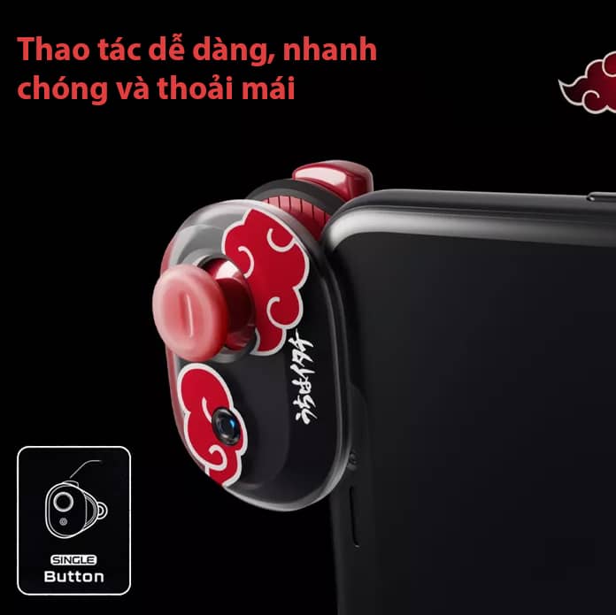 Tay cầm chơi game không dây Flydigi G1 Joyone Naruto Edition Phím bấm ở cạnh