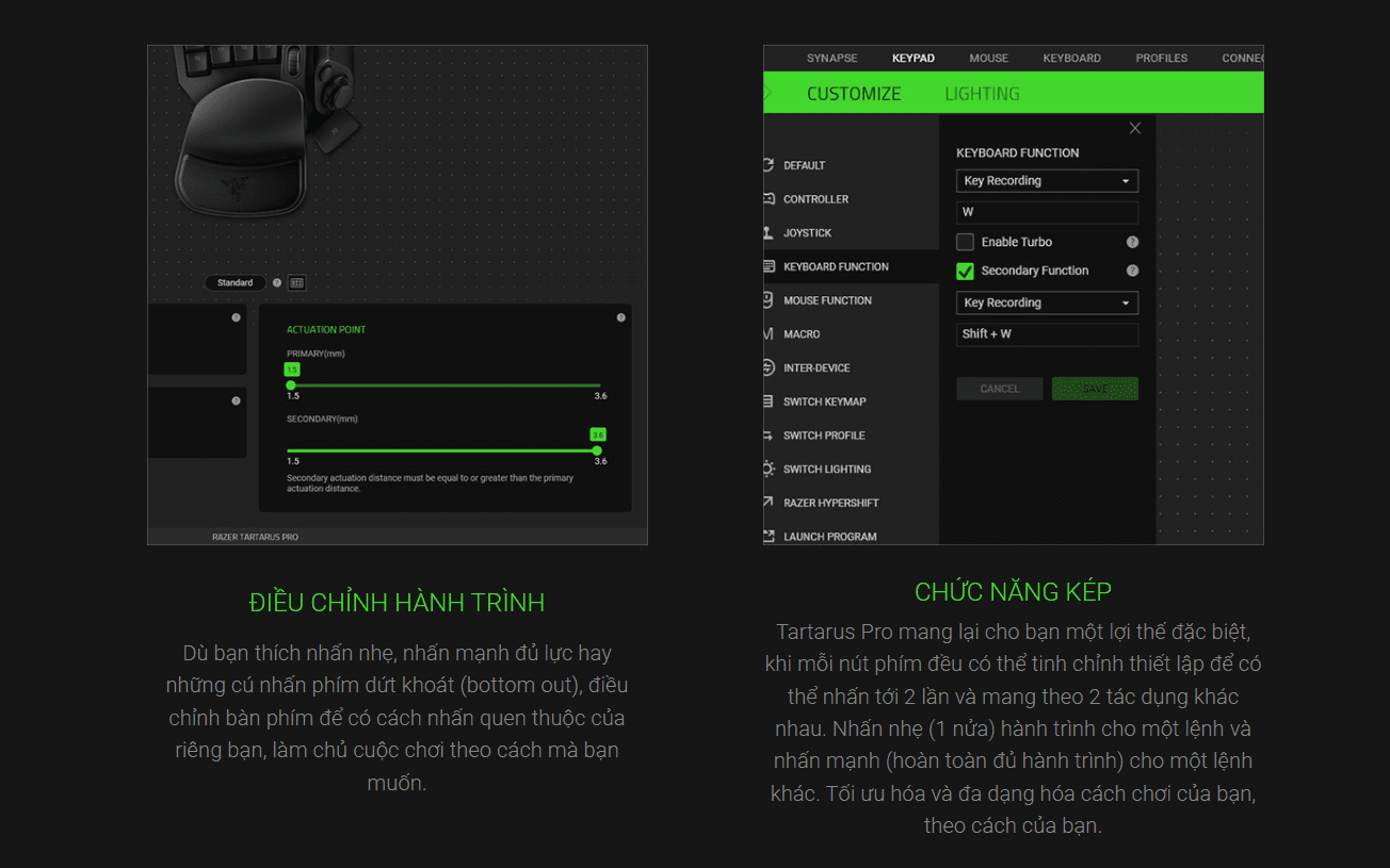 Bàn phím cơ Razer Tartarus Pro Analog Optical Gaming Keypad RGB Chroma Black (RZ07-03110100-R3M1) 3