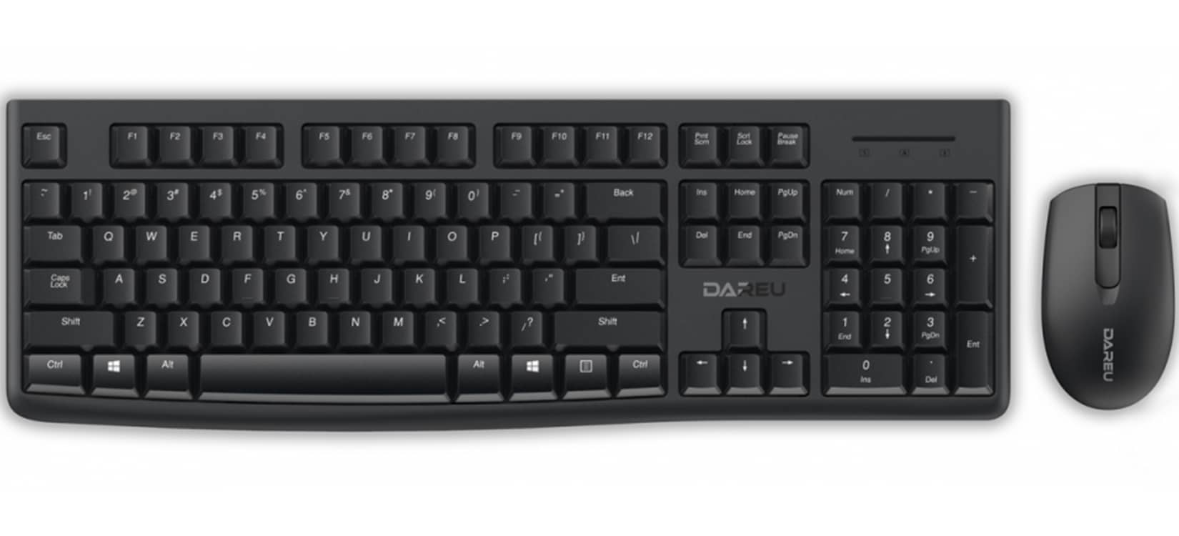 Bộ Bàn phím Chuột không dây Dareu LK186G đen (USB)