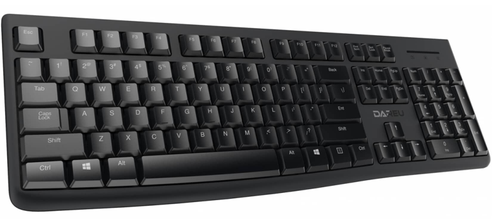 Bộ Bàn phím Chuột không dây Dareu LK186G đen (USB)