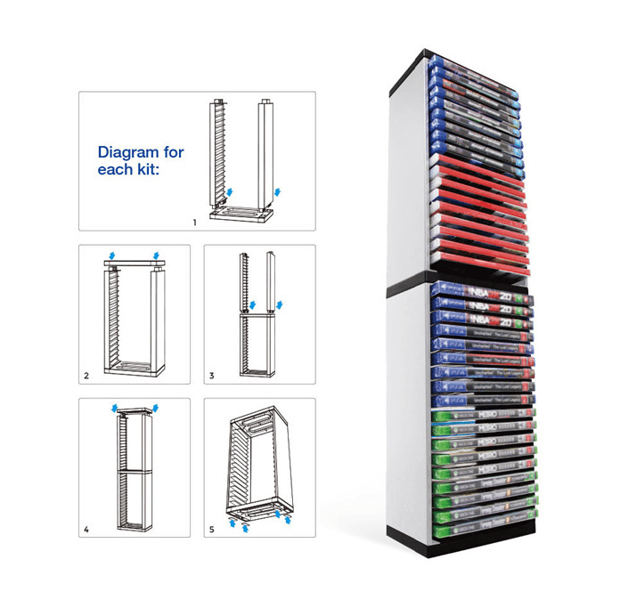 Khay đựng đĩa DOBE cho PS4, PS5 (36 đĩa) 3