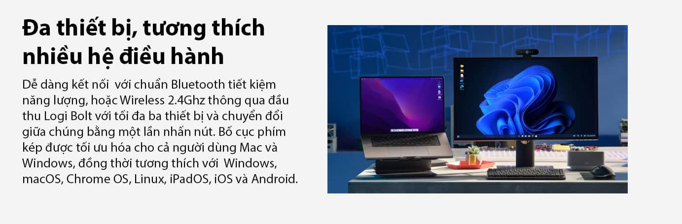 Bàn phím không dây Logitech MX Mechanical Mini Đen 4
