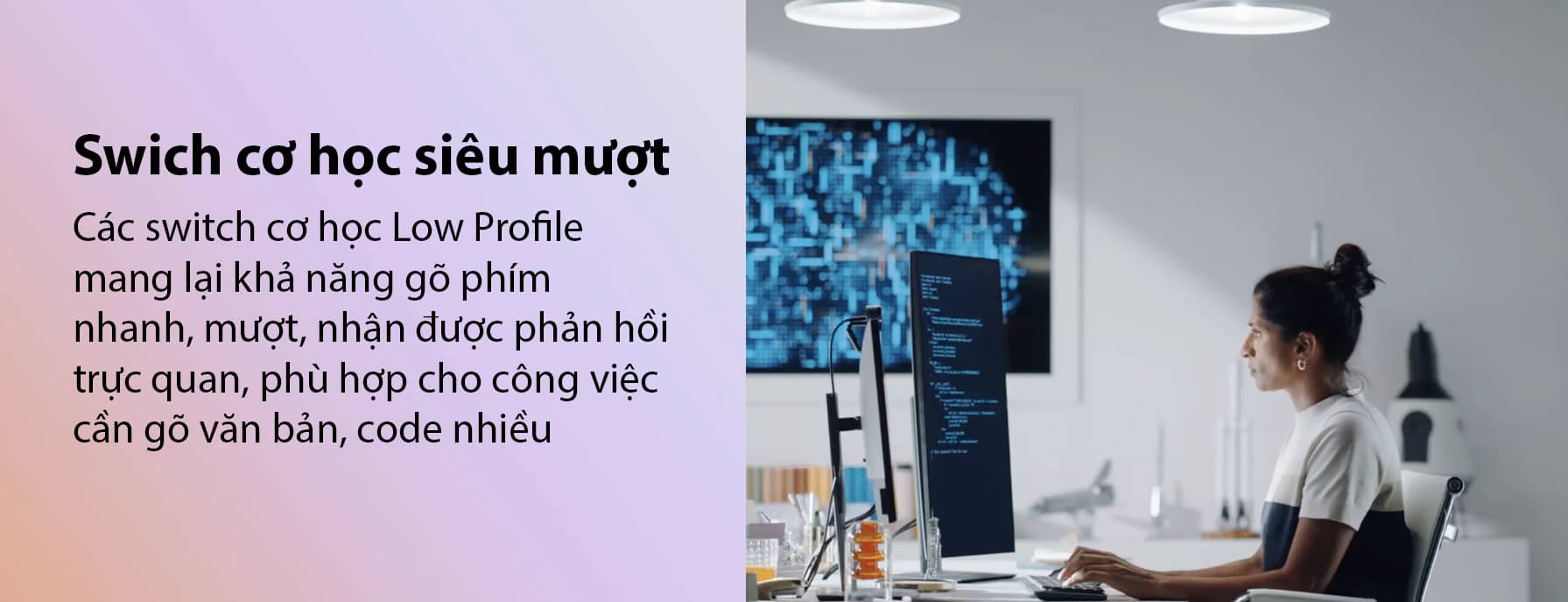 Bàn phím không dây Logitech MX Mechanical Mini Đen 2