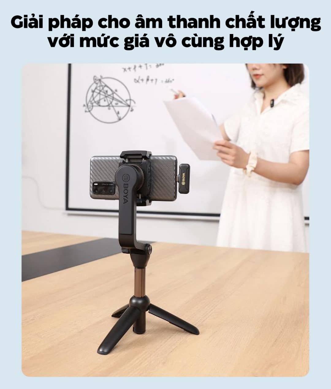 Microphone thu âm không dây Boya BY WM3T2-U - Chân Type-C