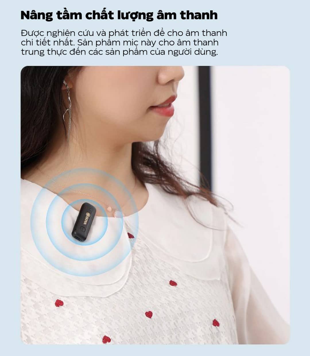 Microphone thu âm không dây Boya BY WM3T2-U - Chân Type-C