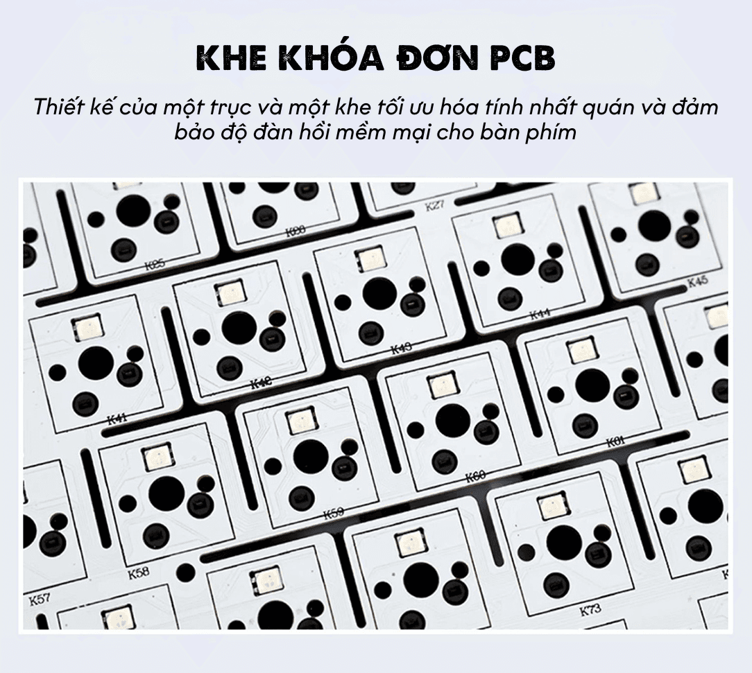 Bàn phím cơ AULA F87 3 mode Trắng xám (TypeC + 2.4G + Bluetooth, Grey wood switch, led RGB) 7