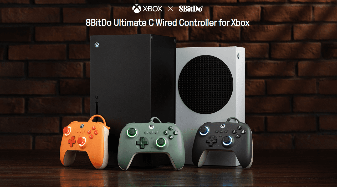 Tay cầm chơi game 8BitDo Ultimate C Wired Controller cho Xbox Màu Dark Green 1