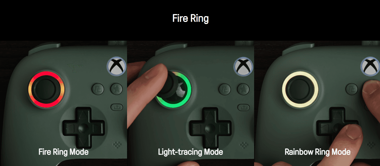 Tay cầm chơi game 8BitDo Ultimate C Wired Controller cho Xbox Màu Dark Green 6