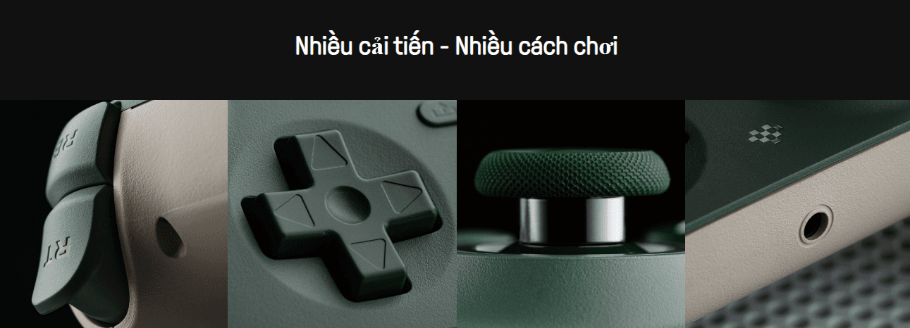Tay cầm chơi game 8BitDo Ultimate C Wired Controller cho Xbox Màu Dark Green 7