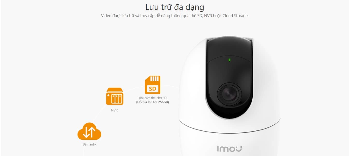 Camera IP Ranger IMOU IPC-A42P-D/B/wifi trong nhà 4MP/ xoay 360 độ/ theo dõi chuyển động thông minh