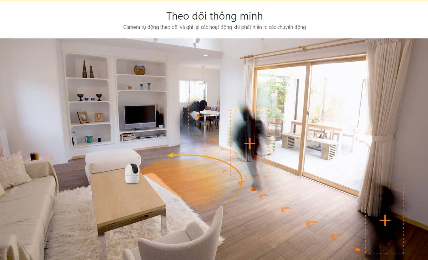 Camera IP Ranger IMOU IPC-A42P-D/B/wifi trong nhà 4MP/ xoay 360 độ/ theo dõi chuyển động thông minh