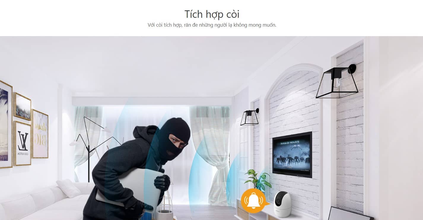 Camera IP Ranger IMOU IPC-A42P-D/B/wifi trong nhà 4MP/ xoay 360 độ/ theo dõi chuyển động thông minh