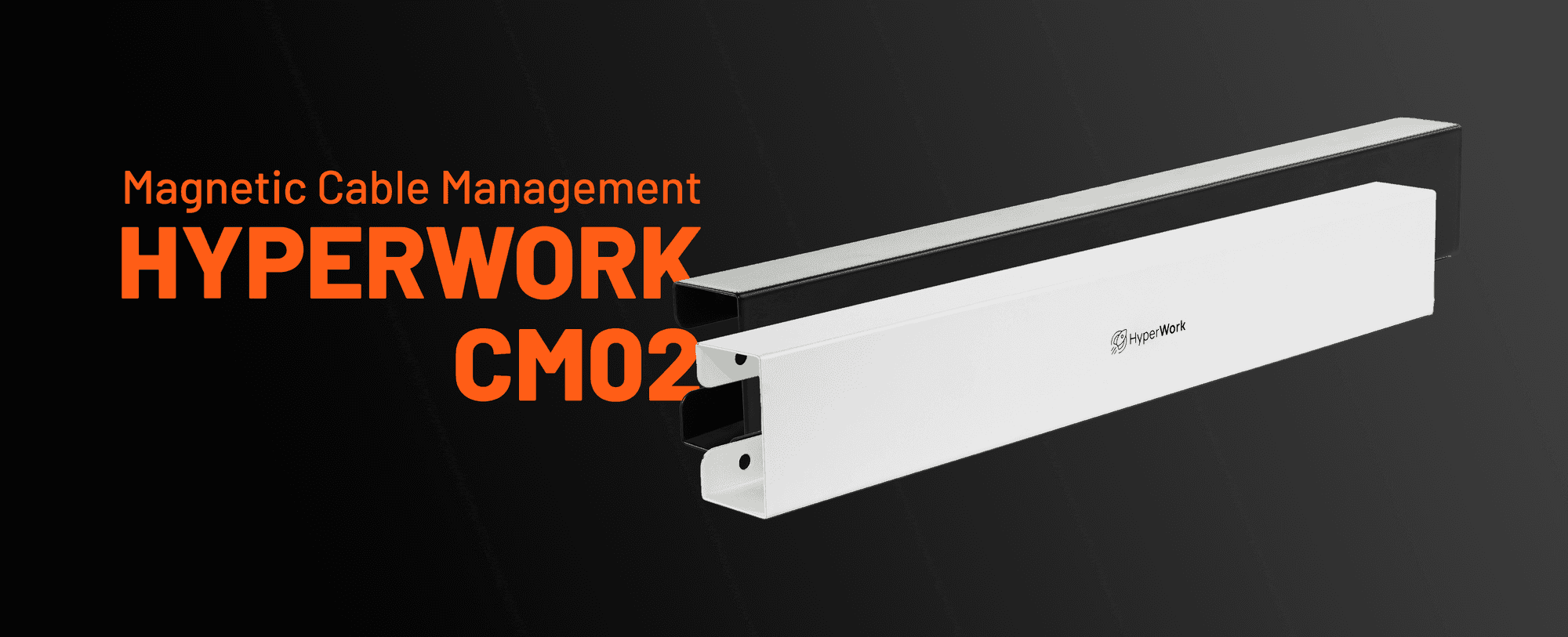 Khay giấu dây nam châm HyperWork HPW-CM02-BLK Đen (